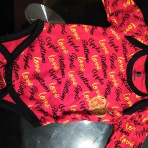 Apple bottoms onesie